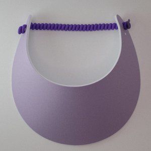Women Sun Visor Hat, No Headache Foam, Light Purple, Pool, Golf, Trip